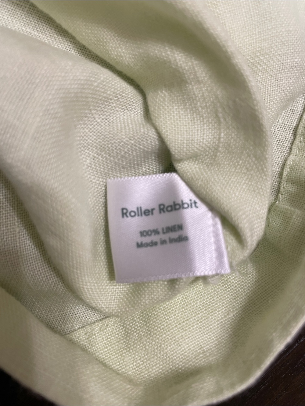 Roller Rabbit 100% Linen Green Utility Romper Size XS Long Sleeve Belted - Picture 9 of 10